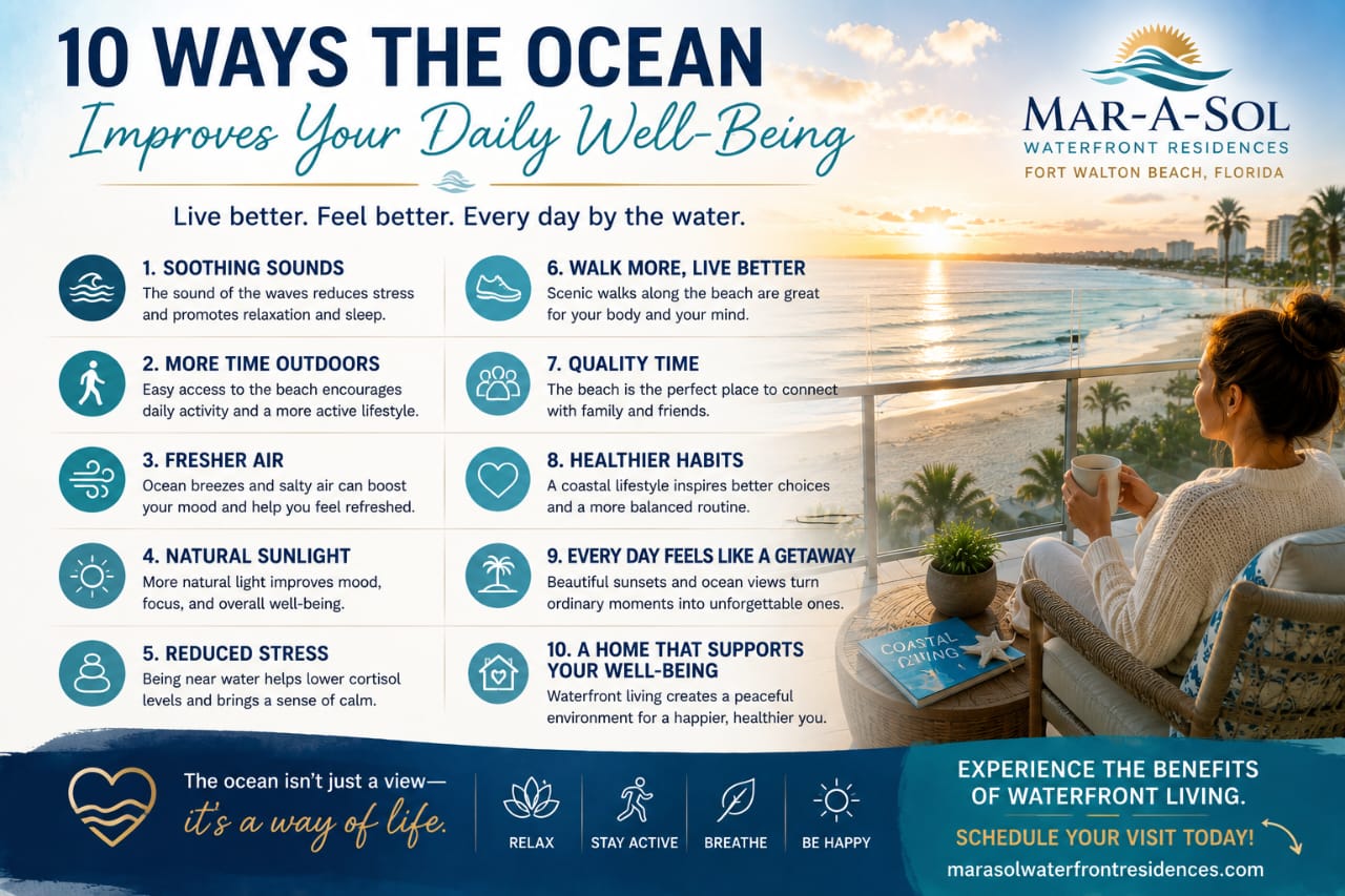 How the Ocean Can Improve Your Daily Wellbeing | Waterfront Living in Fort Walton Beach